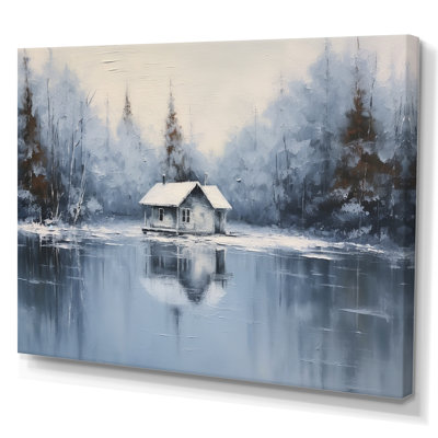 Cozy Snow Cabin III sur toile