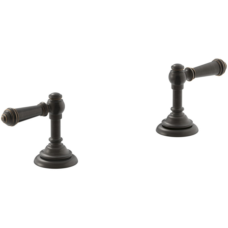 Artifacts Deck-Mount Bath Lever Handle Trim, Bronze huilé