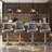 Danyelle Velvet Swivel Adjustable Height Bar Stool with Arms and Back-2135655863