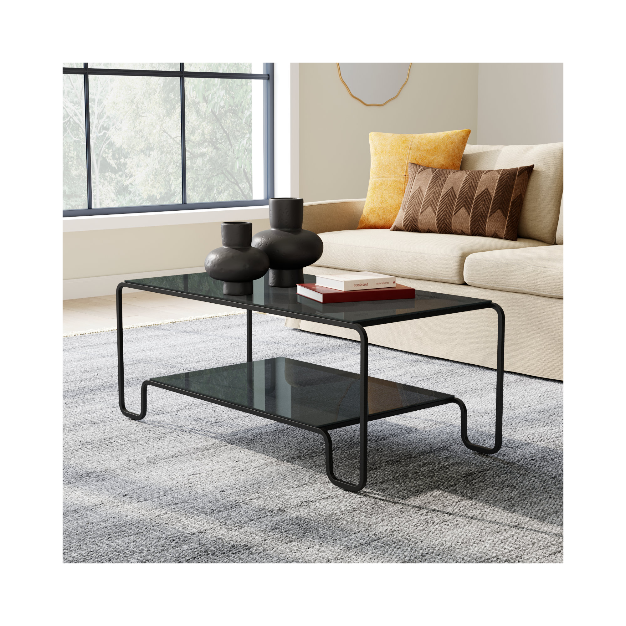 Selene Glass Coffee Table