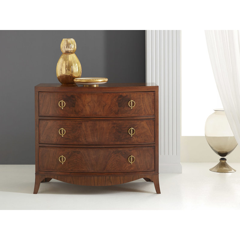 Bowfront 3 - Drawer Nightstand