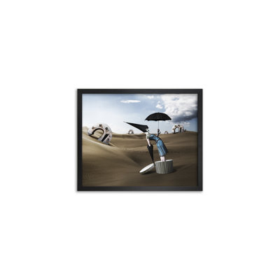 Pray for Rain 1 Piece Single Picture Frame Wall Art on Canvas
