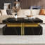 Table basse moderne carrée avec rangement à 4 tiroirs-2035865678