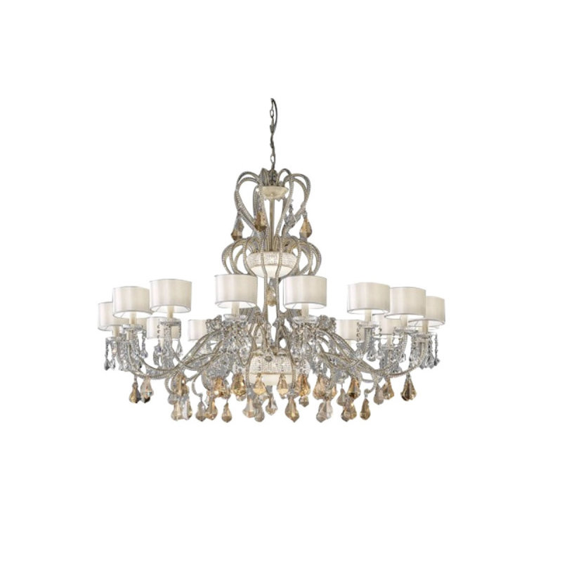 Lustre suspendu Light Gala, Bronze, Transparent, 62" Diameter x 45" Height