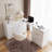 L-Shaped Home Office Desk, Extendable Dresser With 9 Drawers Up To 102"W-1318121757