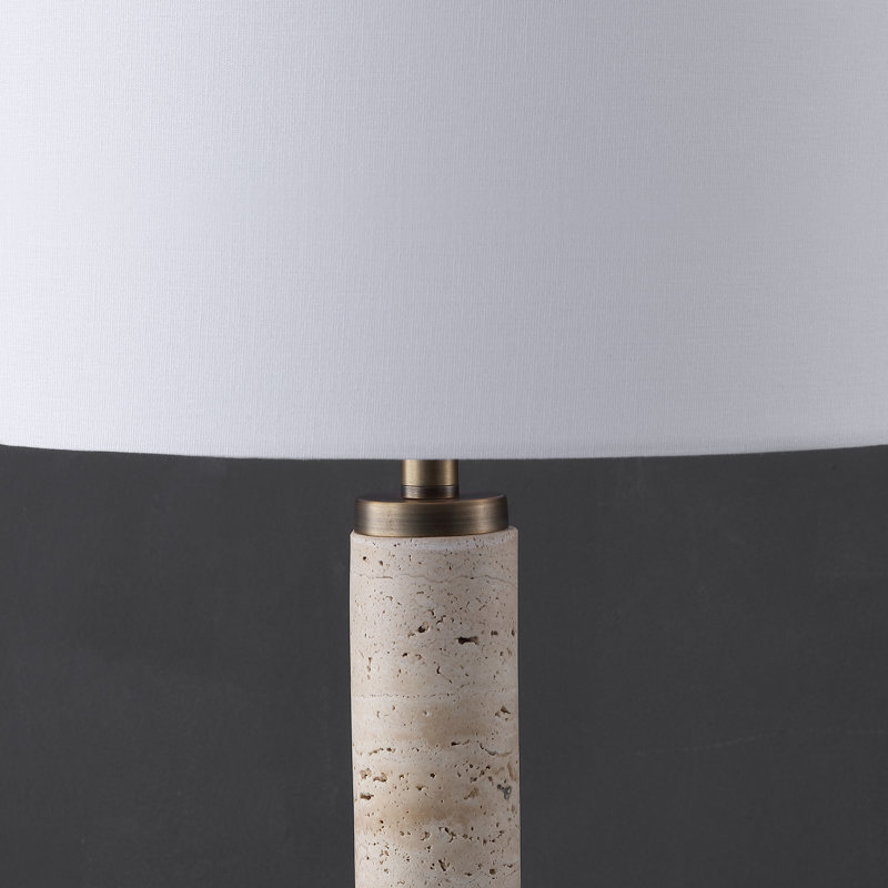 Elinora Travertine Table Lamp