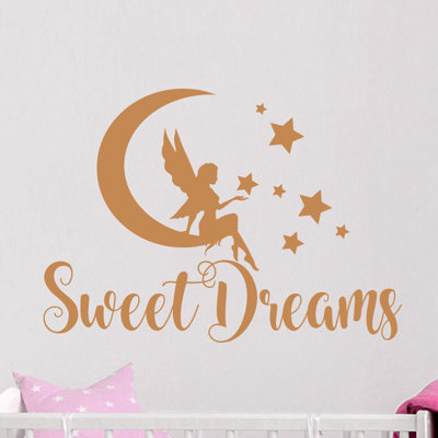 Décalcomanie murale lune rêves