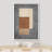 Mid Century Shape "Brown, Beige, Grey Abstract Blocks Artwork, Geometric Modern Rustic Minimalist Wall Pictures, Large Framed Canvas Giclee Print Wall Art"-100708180-100708183