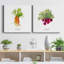 Croquis de cuisine - ensemble de 2 reproductions d'art sur toile tendue-954716854