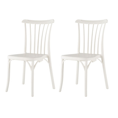 Guthfast Slat Back Resin Stacking Side Chair