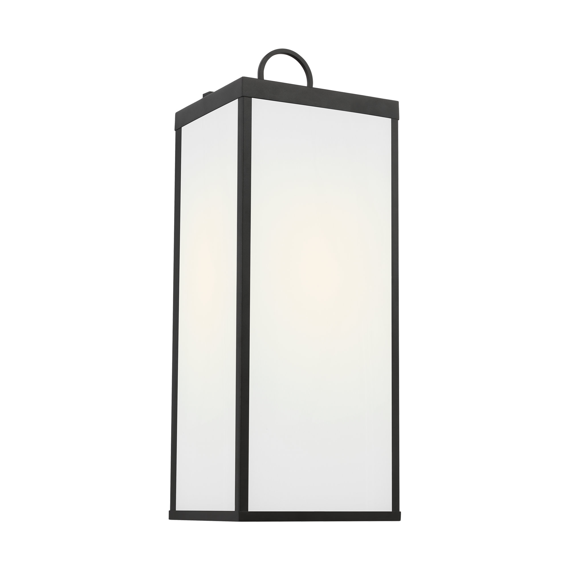 Howell Wall Lantern, Matte Black, 24.25" H x 9" W x 8.5" D