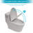 Ceramic One Piece Toilet,Single Flush with Soft Clsoing Seat