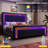 Deovion LED Upholstered 4-Drawer Platform Bed-577989015-585992397