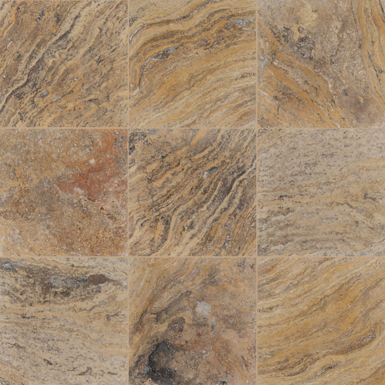 Tuscany Scabas 18" x 18" Travertine Field Tile