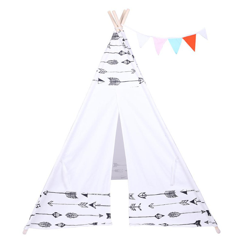 Blue Elephant 120cm W x 110cm D Indoor / Outdoor Cotton Triangular Play Tent