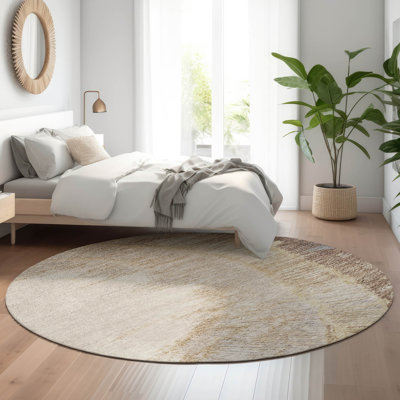 Premium Machine Washable Cerrito Brown Rug