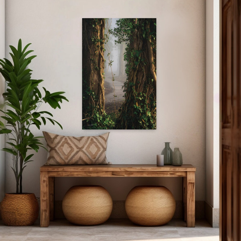 Art contemporain, paysage, H 48 po x l 32 po