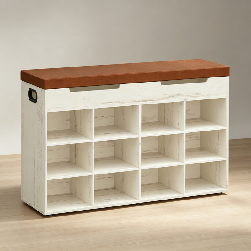 12 Pair Shoe Storage Bench