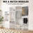 Double Hanging Closet Unit Closet System-116878944-116878948