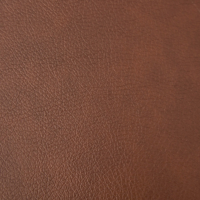 Causeuse à accoudoirs évasés en similicuir de 61 po Corvo, Corvo Brown Faux Leather