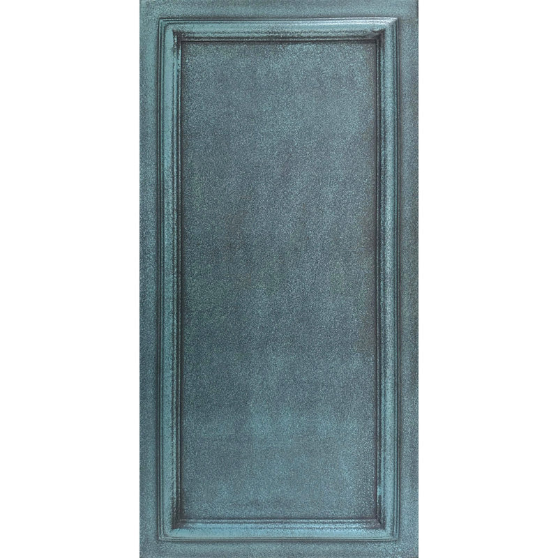 Grand panneau - tuile de plafond en mousse à coller 1,6 pi x 3,2 pi, Vert antique