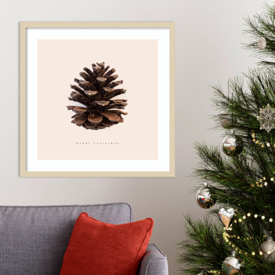 «Merry Christmas No 1» par Florent Bodart, impression sur bois encadrée