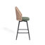 Swivel Upholstered Rattan Back Counter & Bar Stool-1362592449