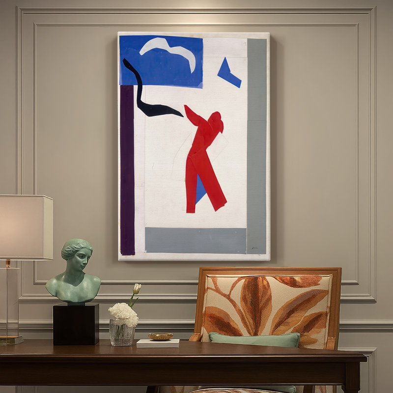 Le Danseur, toile tendue par Henri Matisse, 18 x 27