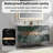  48" Modern Floating Double Bathroom Vanity with Engineered Stone Top and LED Light-1424900777