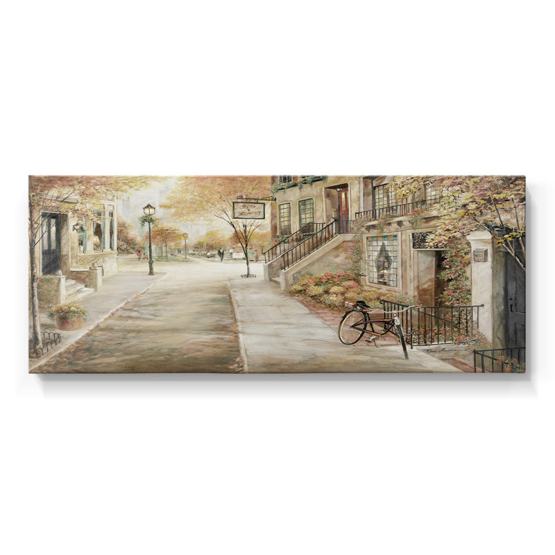 City Bed and Breakfast- Gallery Wrapped Canvas -Ready to Hang, 12" H x 30" W
