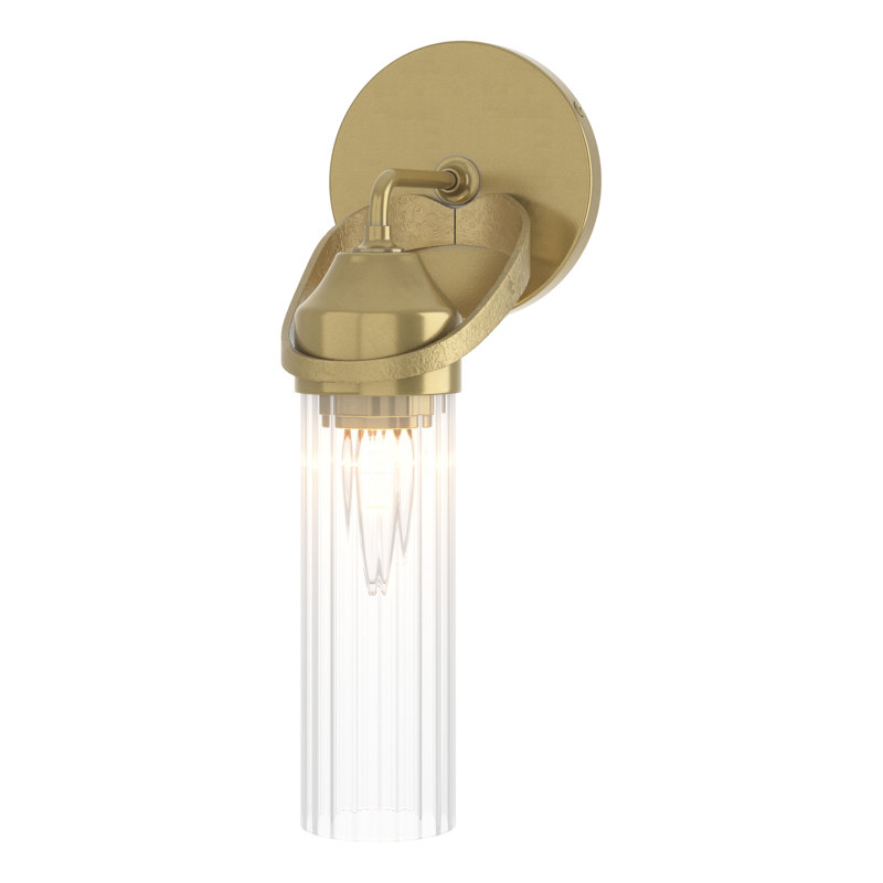 Bow 1 - Light Dimmable Bath Sconce, Modern Brass