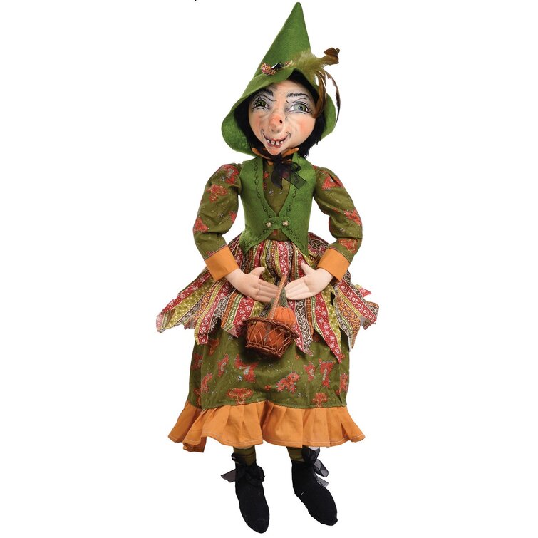 Gathered Traditions Gwinette Witch Art Doll 