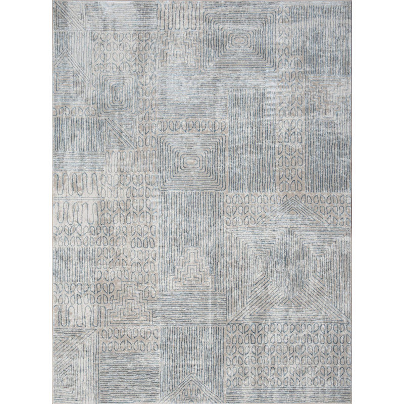 Geometric Indoor Rug, Rectangle 7'10" x 10'3"