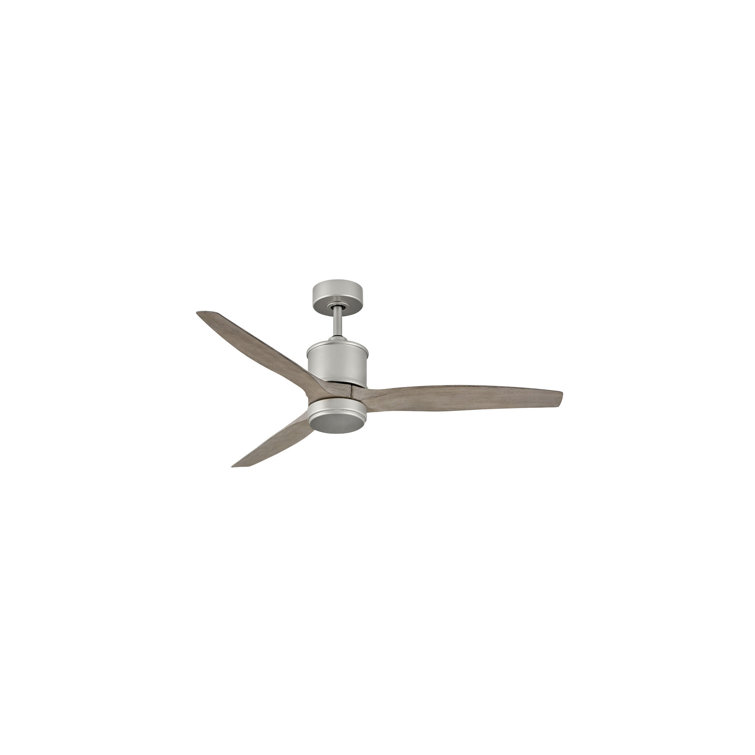 Hover 52" Indoor/Outdoor Integrated LED Propeller Ceiling Fan with Remote