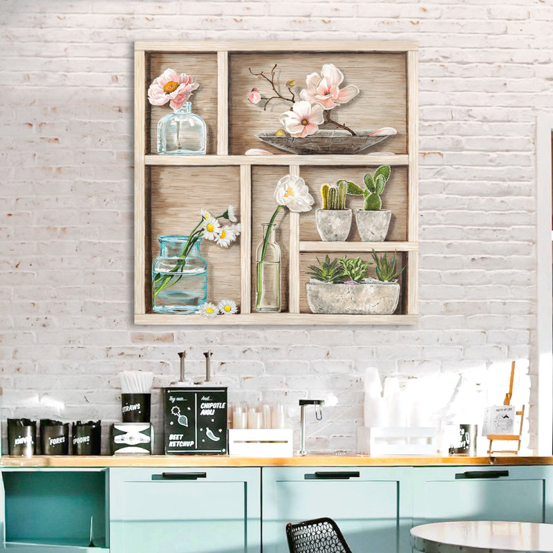 Flowers And Memories II by Elena Dolci - Wrapped Canvas Print, 70cm H x 70cm W x 4cm D