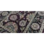 Wool Oriental Area Rug in Wine/Black/Yellow/Green
