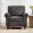 Upholstered Accent Chair Modern Rolled Armchair-1301630353