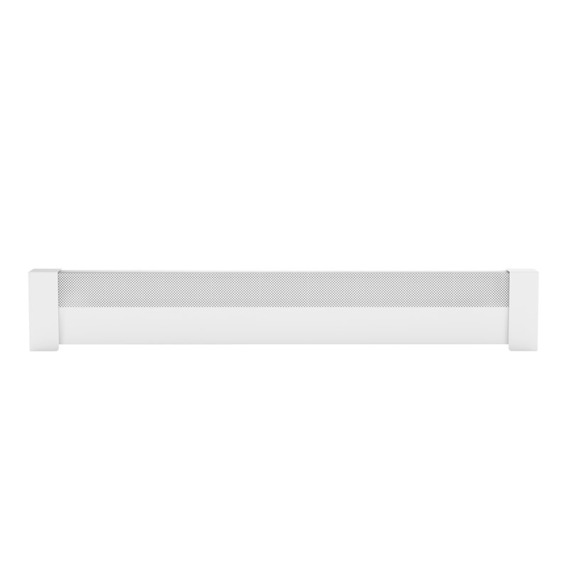 White Galvanized Steel 5 ft Slip-On Baseboard Heater Cover Set