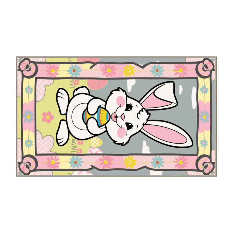 The Holiday Aisle® Easter Spring Holiday Rug, Rectangle 8' x 12'