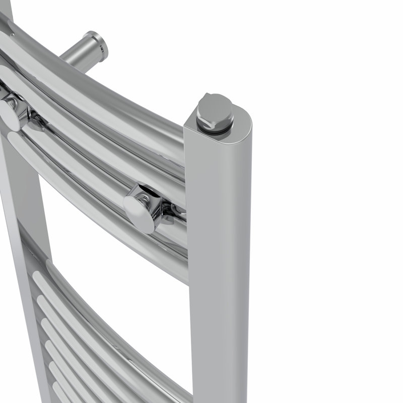 Coady Curved Towel Rail Heated Towel Rails, 120cm H x 60cm W x 5.6cm D, Chrome