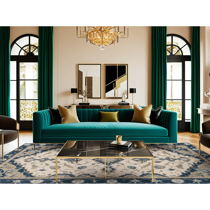  Tapis bord de mer lavable Elite, Carré 3 pi