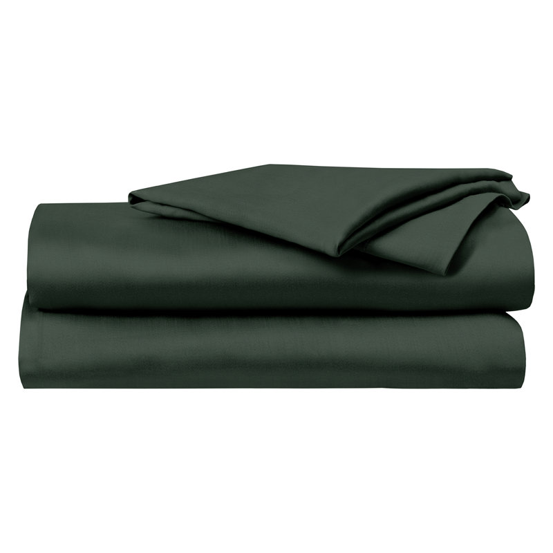 Delara 100% Eucalyptus Lyocell TENCEL™ Cooling Sheet Set – Soft, Silky & Breathable, Forst Green