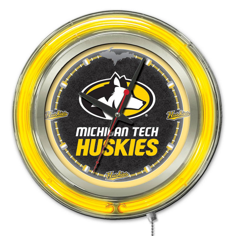 Horloge murale 15 po NCAA, Michigan Tech