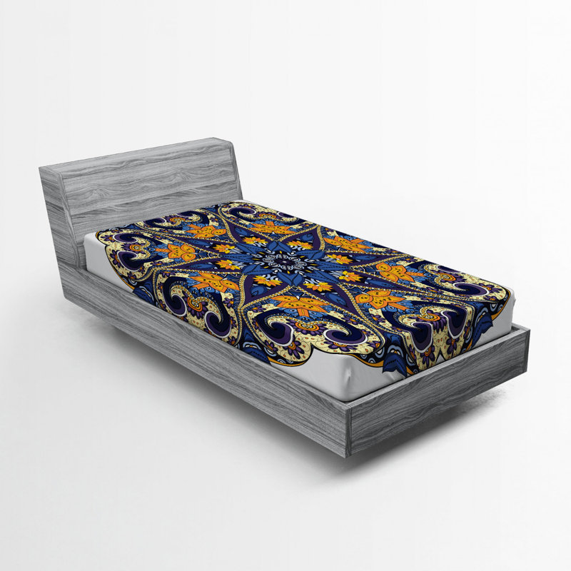 Mandala Microfiber Fitted Sheet, Twin XL Fitted Sheet