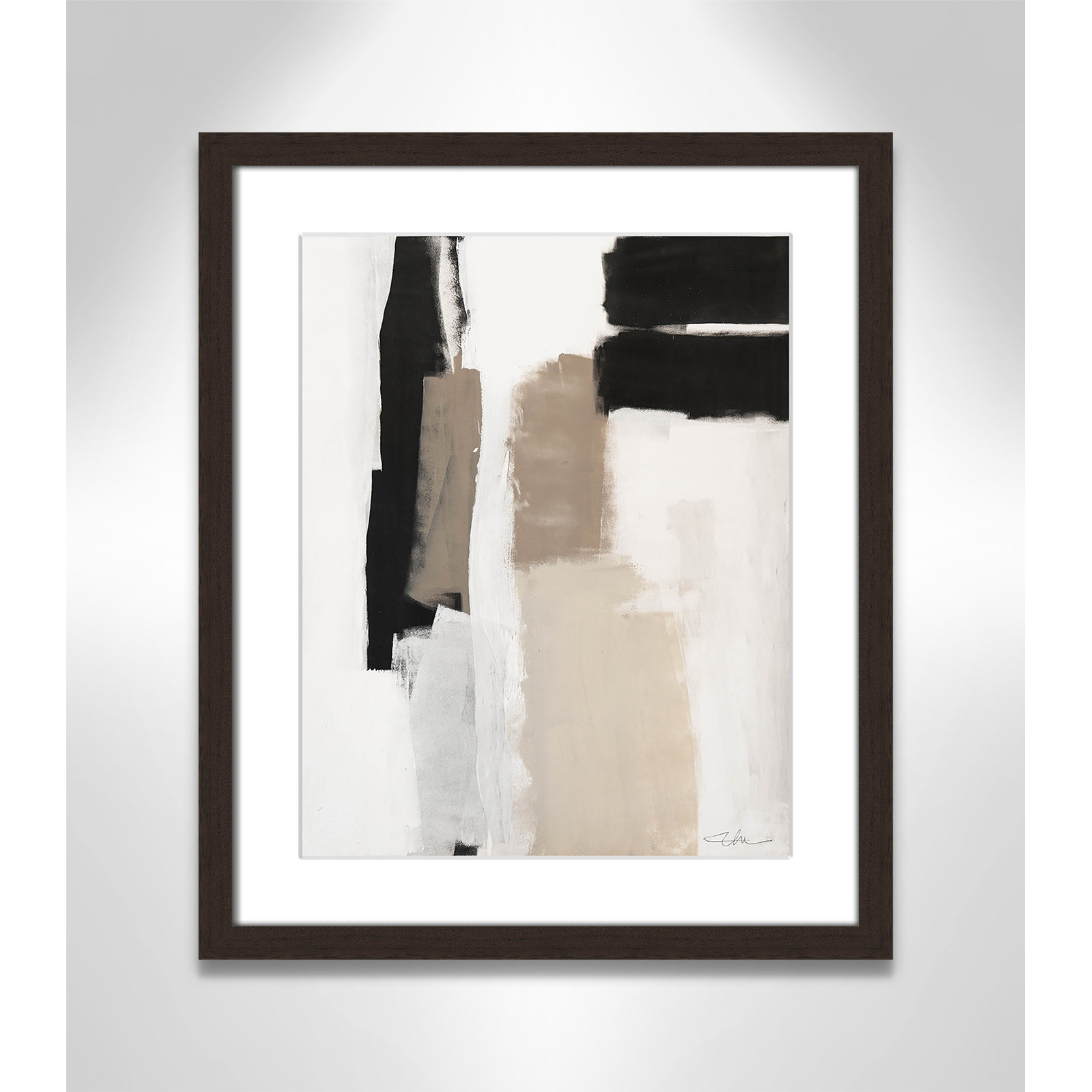 Giverny Earth Scapes II by  Print, Yes, Walnut Single Picture Frame, 19" H x 16" W x 1.25" D