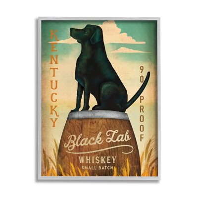 " Black Lab Whiskey VIntage Brewing Sign " by Ryan Fowler