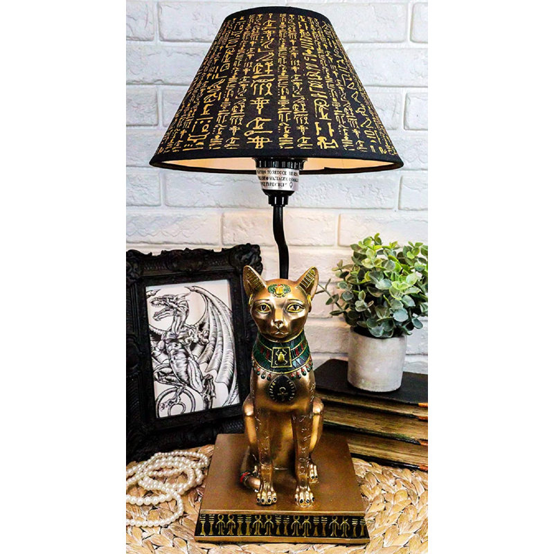 Argent Resin Table Lamp, Bronze