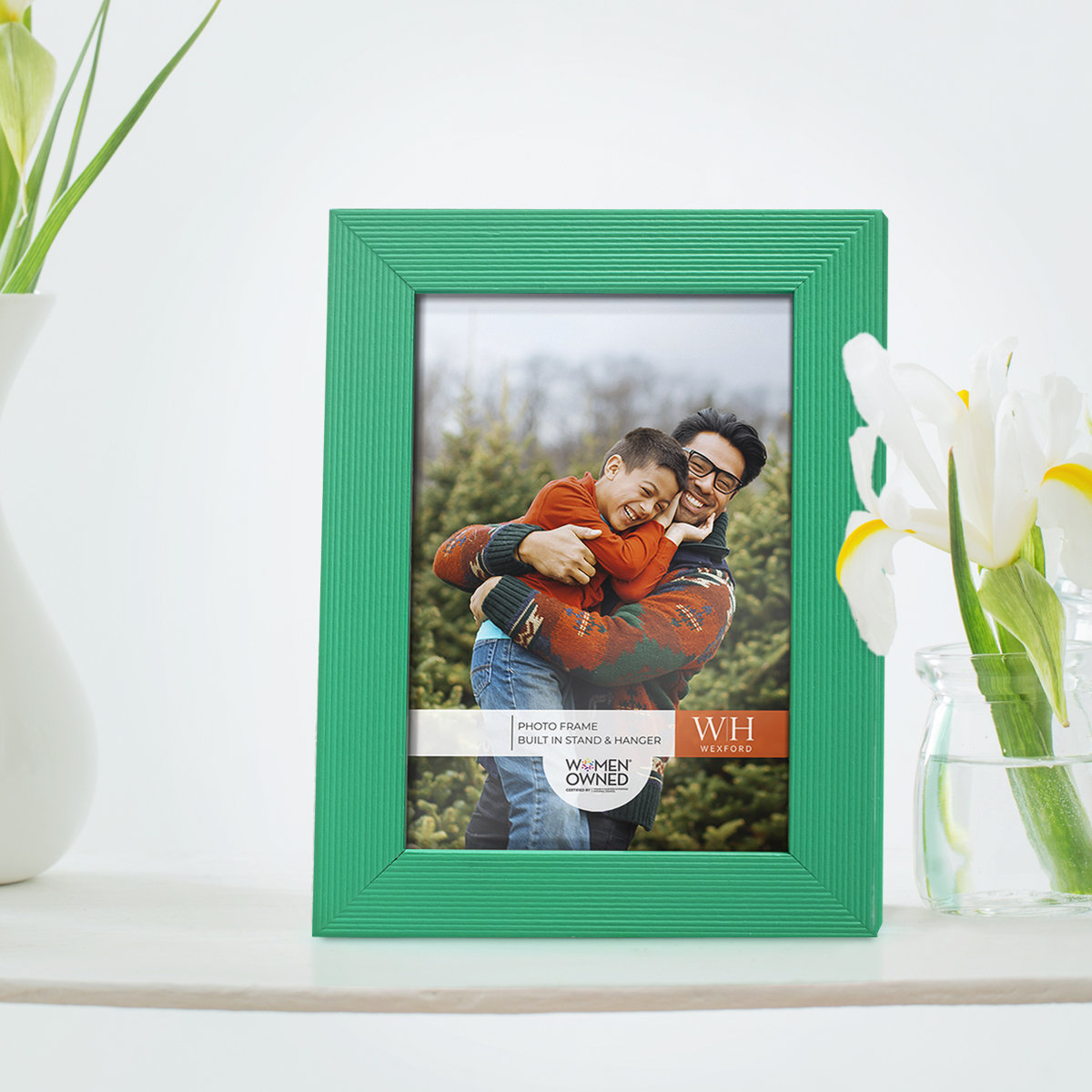Apolline Wood Picture Frame, Emerald Green, 6" x 8"