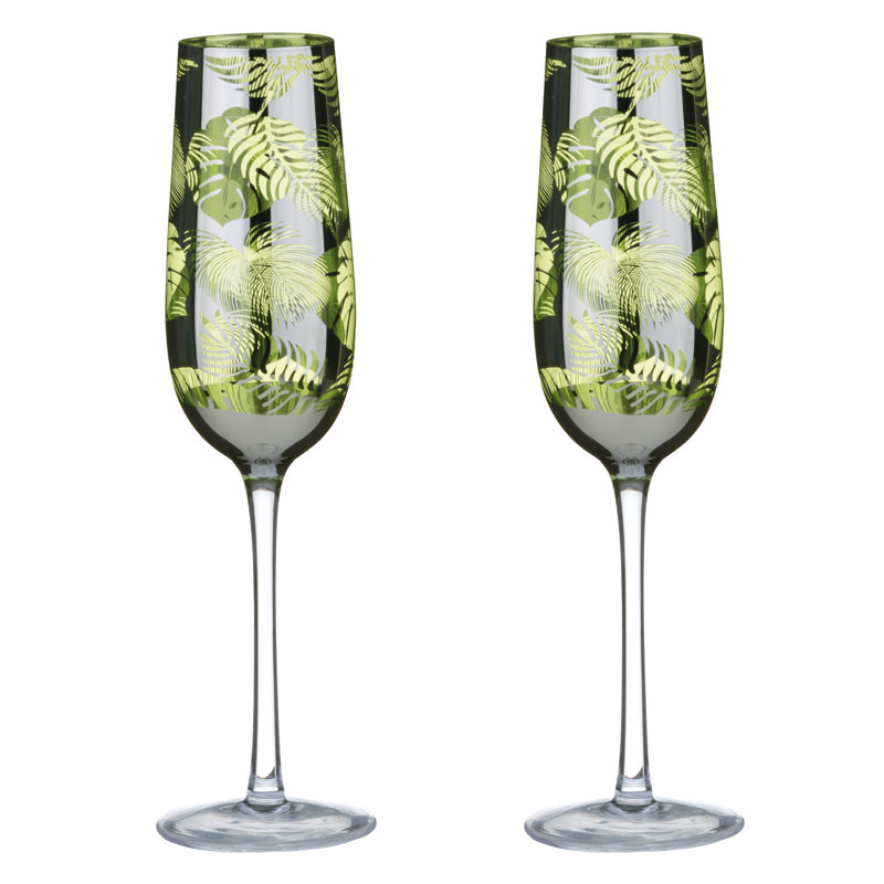 Amanita 0.25ml White Champagne Flute Set