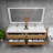 Castanea 70.9'' Double Bathroom Vanity with Acrylic Top-848361484